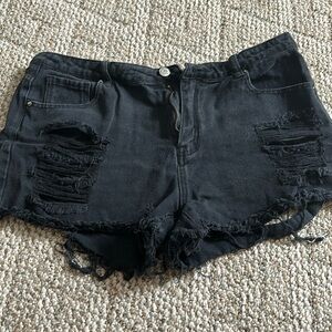 Shein black short shorts